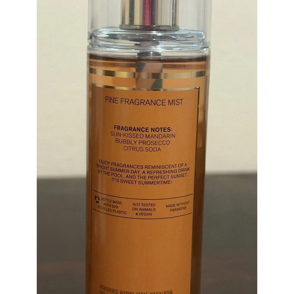 Bath And Body Works Sparkling Summer 2025 Body Mist Orange - Used 1 To 2 Times